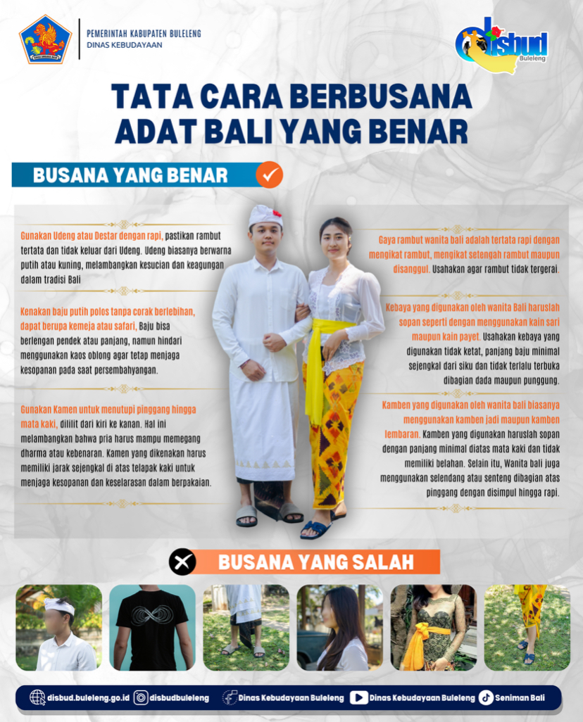 Tata Cara Berbusana Adat Bali Yang Benar